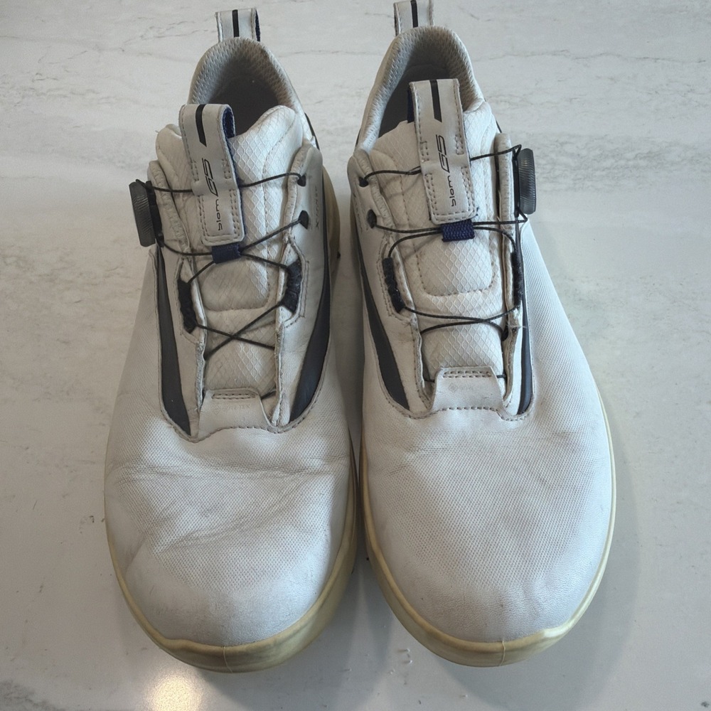 ECCO Biom G5 Performance Golf Shoes, Men Size 11-11.5 (EU 45) White Goretex